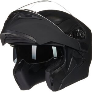 Motorcycle Dual Visor Flip up Modular Full Face Helmet  6 Colors