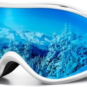 Ski Goggles Men Women, Over Glasses Anti Fog Snowboard Goggles, UV Protection Snow Goggles for Adult & Youth