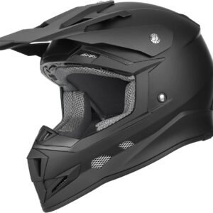 Dirt Bike/Motocross Helmet - Matte Black, Large