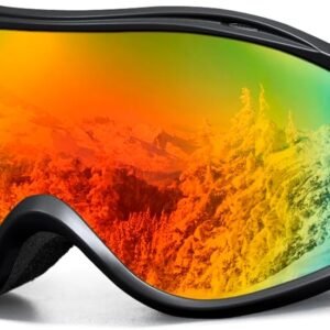Ski Goggles Men Women, Over Glasses Anti Fog Snowboard Goggles, UV Protection Snow Goggles for Adult & Youth