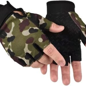 Fingerless Gloves - Tactical & Biking Gloves for Men & Women, Ideal for Airsoft, Fishing & Training