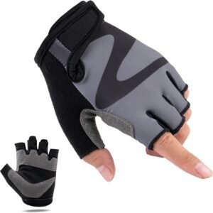 Bike Gloves Cycling Gloves Half Finger Men's and Women's Fitness Gloves for Training, Breathable and Comfortable, Lightweight Climbing with Padding to Enhance Palm Strength
