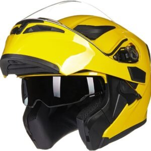 Motorcycle Dual Visor Flip up Modular Full Face Helmet 6 Colors
