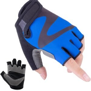 Bike Gloves Cycling Gloves Half Finger Men's and Women's Fitness Gloves for Training, Breathable and Comfortable, Lightweight Climbing with Padding to Enhance Palm Strength