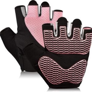 Gym Gloves - Fingerless, Breathable Workout Gloves for Weightlifting, Cycling & More
