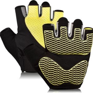 Gym Gloves - Fingerless, Breathable Workout Gloves for Weightlifting, Cycling & More